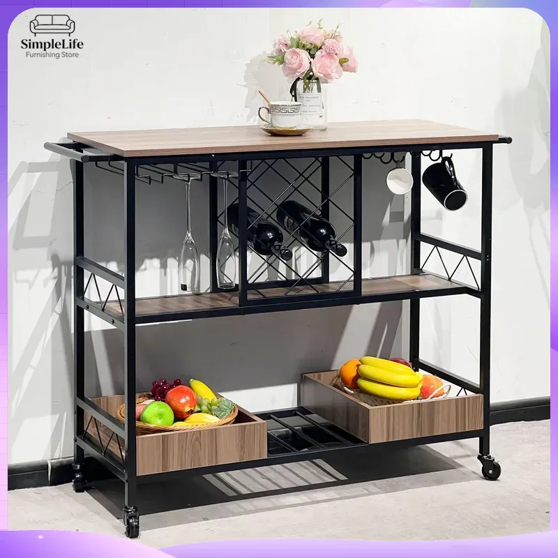 Kitchen Baking Trolley - Carrito de Cocina Multifuncional con Estantes