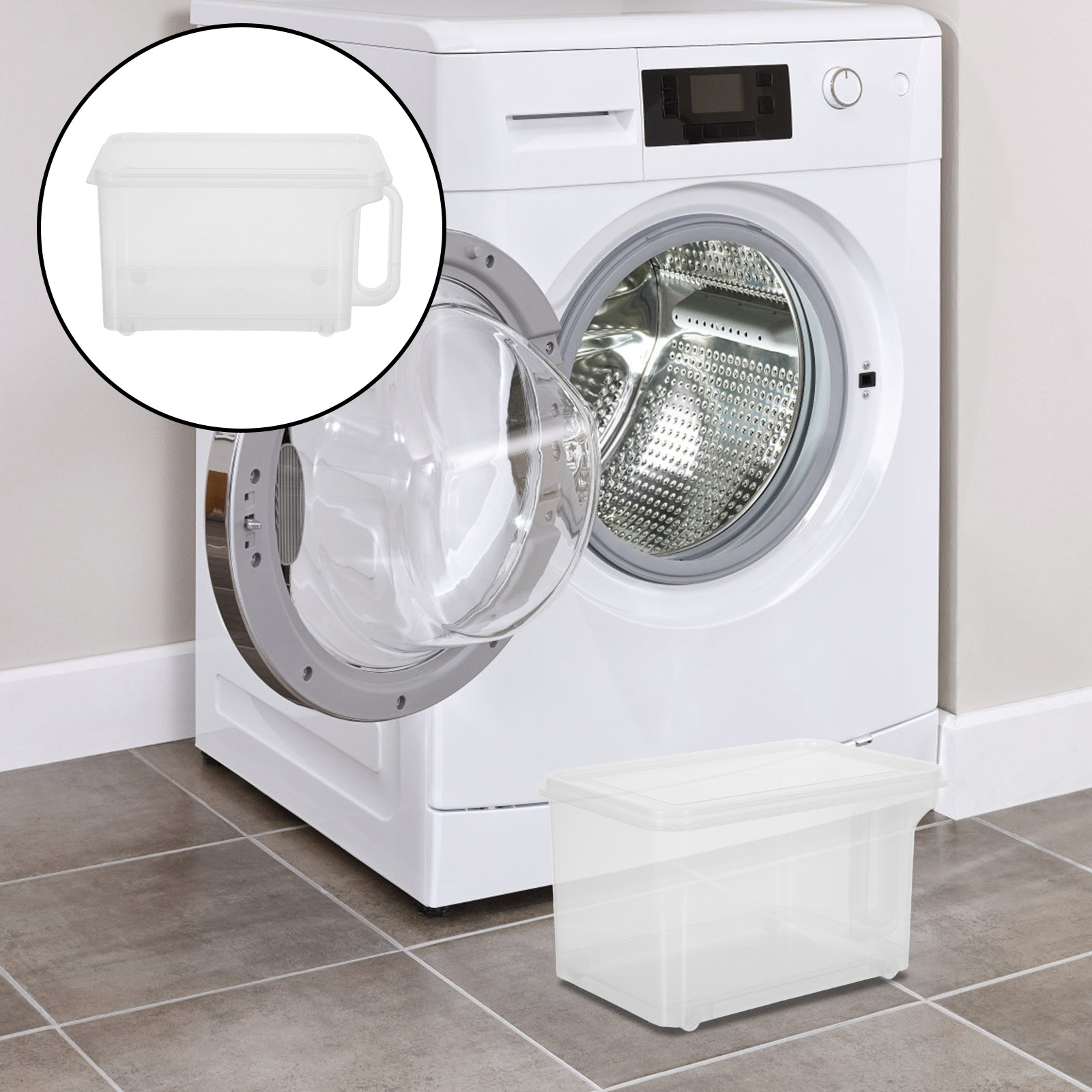 Kitchen Baking Soda - Contenedor hermético para detergente de ropa,