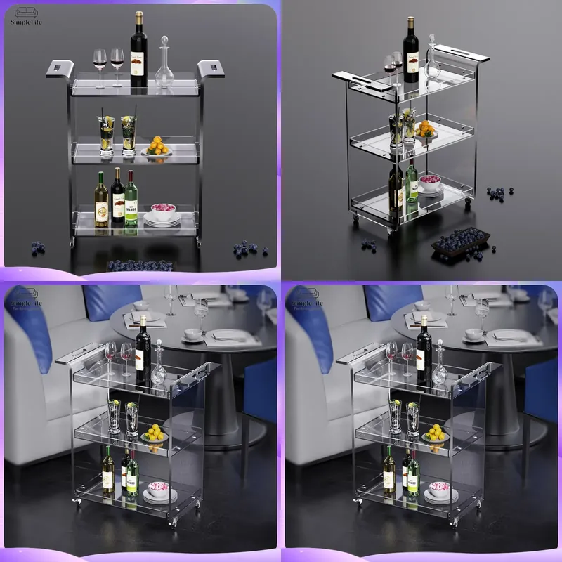 Kitchen Baking Trolley - Carrito de Cocina Moderno de 3