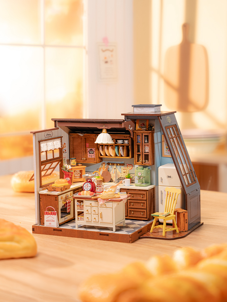 Baking Kitchen Robotime - Casa de Muñecas de Madera Robotime
