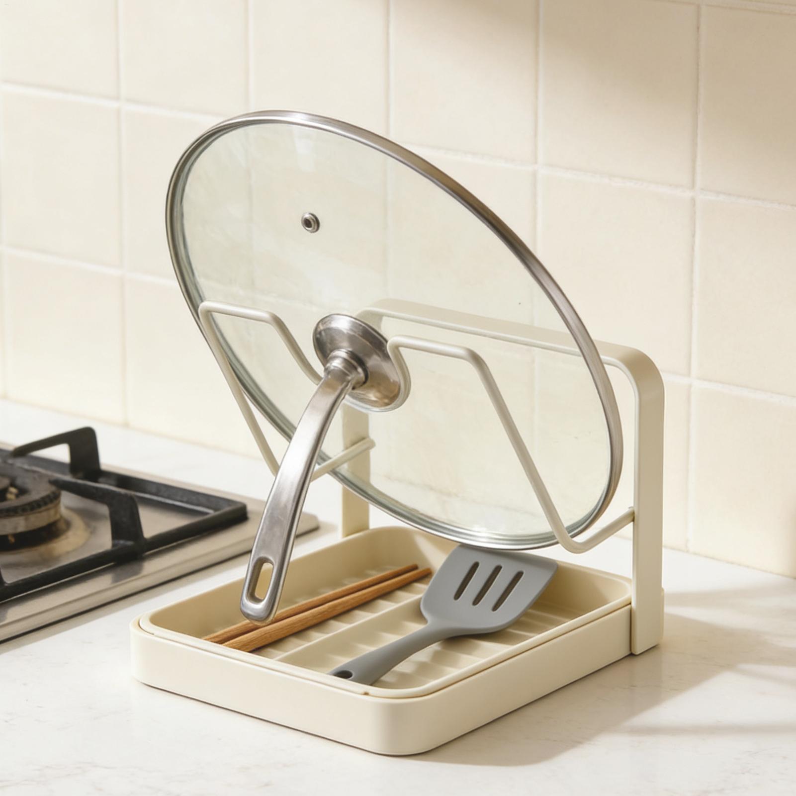 Kitchen Baking Appliances - Organizador de tapa de olla, soporte