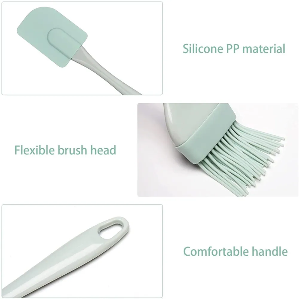 Pastry Brush Silicone - Espátula de silicona antiadherente de 3