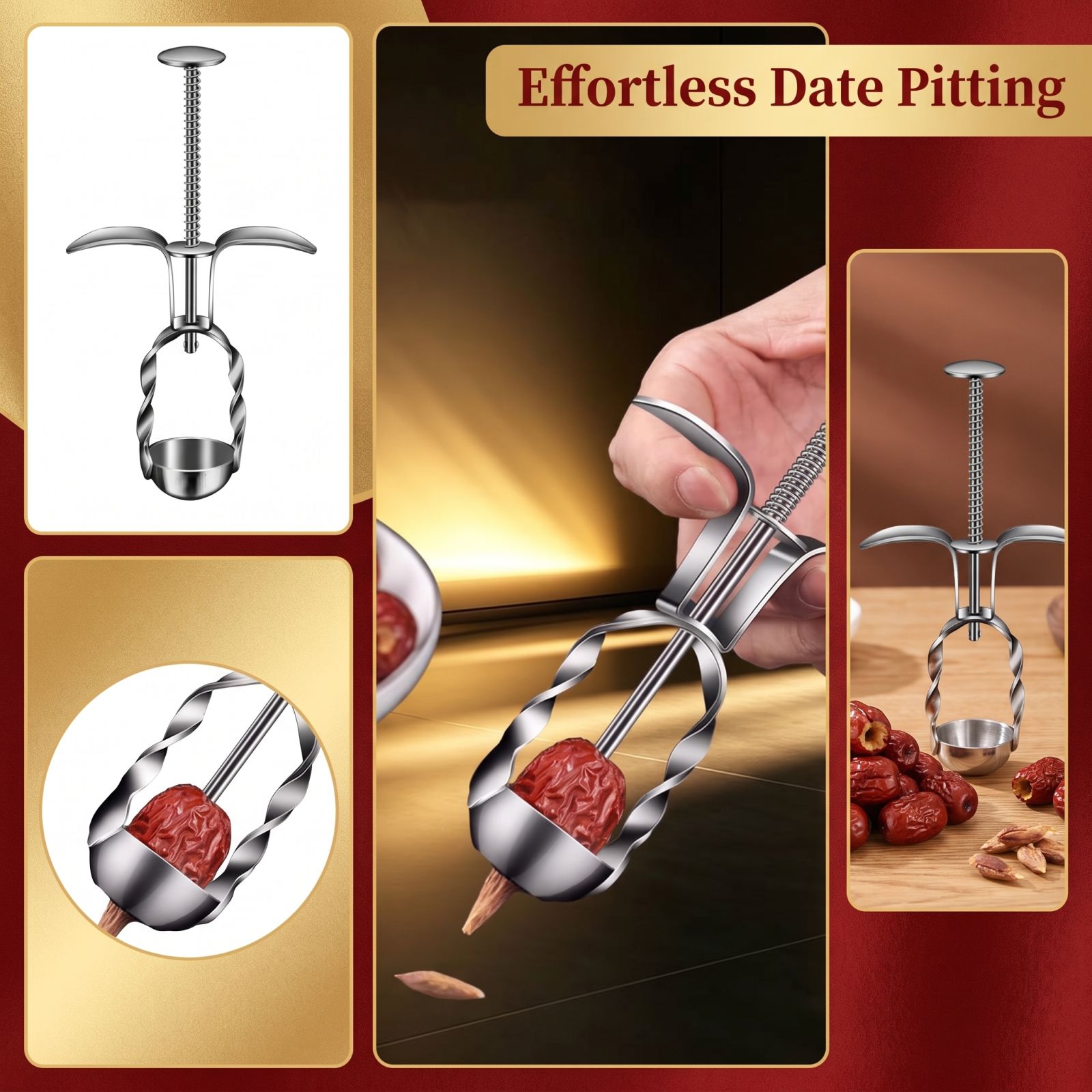 Kitchen And Baking Tools - Herramienta de Acero Inoxidable para Quitar