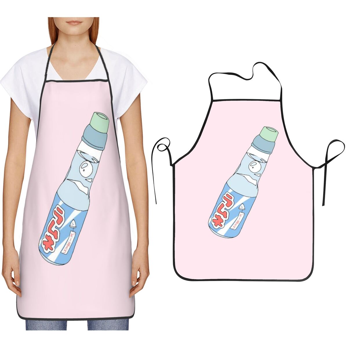 Kitchen Baking Soda - Delantal Kawaii con Diseño de Bebida