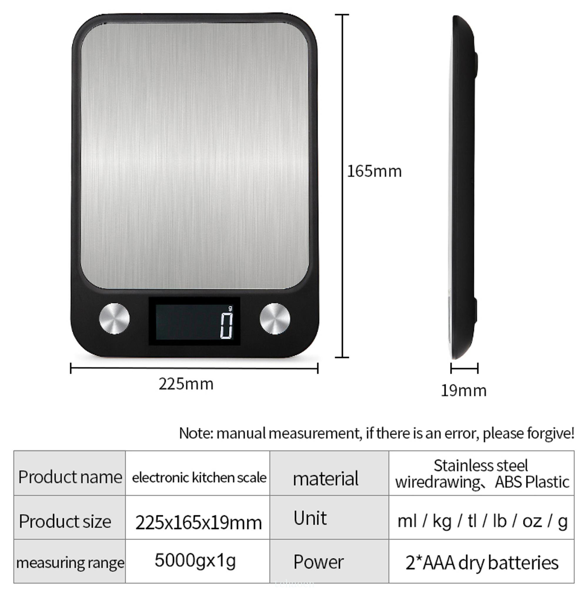Báscula de cocina de 5/10/15Kg - Kitchen Baking Scale reseña y precio