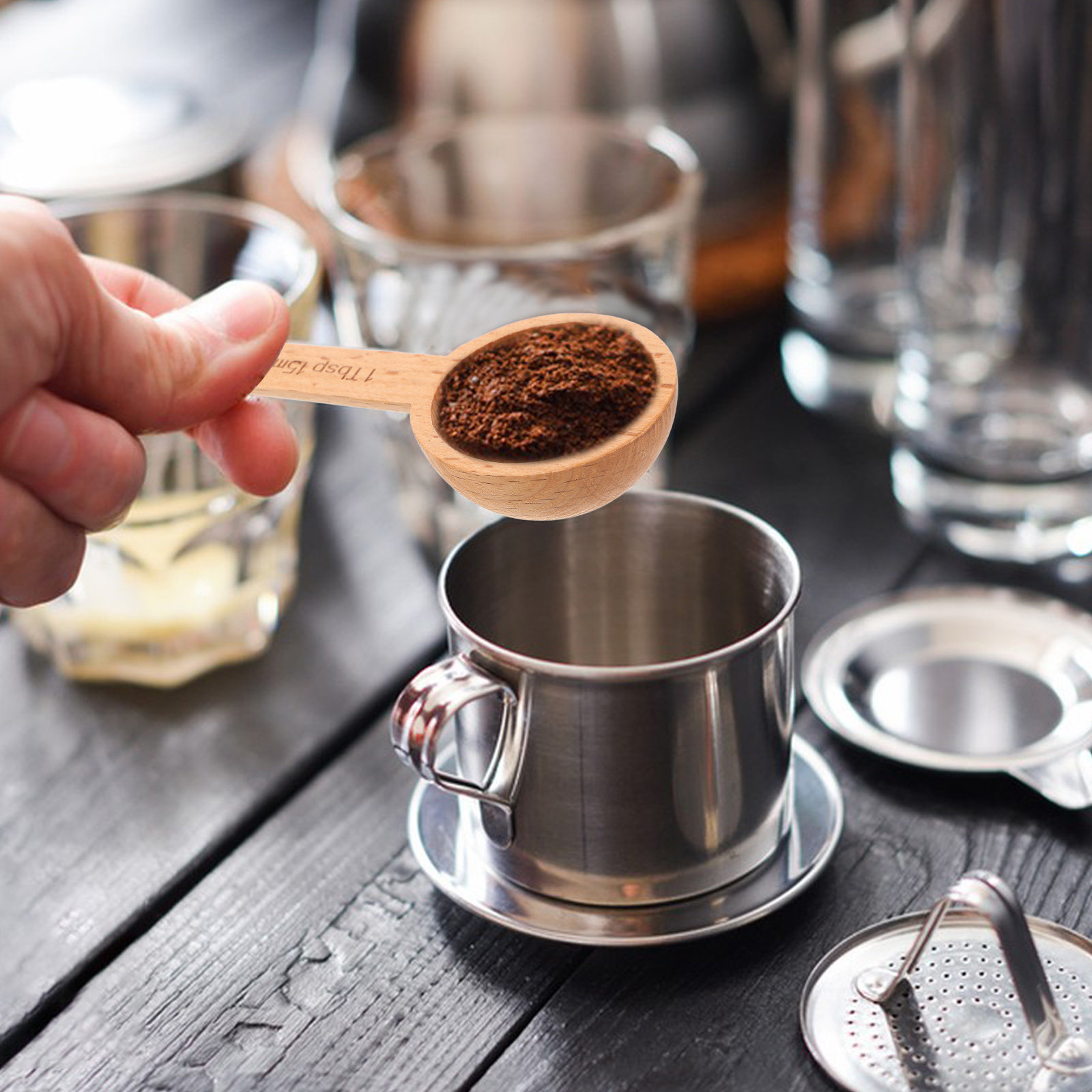 Juego de 4 Cucharas Medidoras  - Kitchen Baking Soda reseña y precio