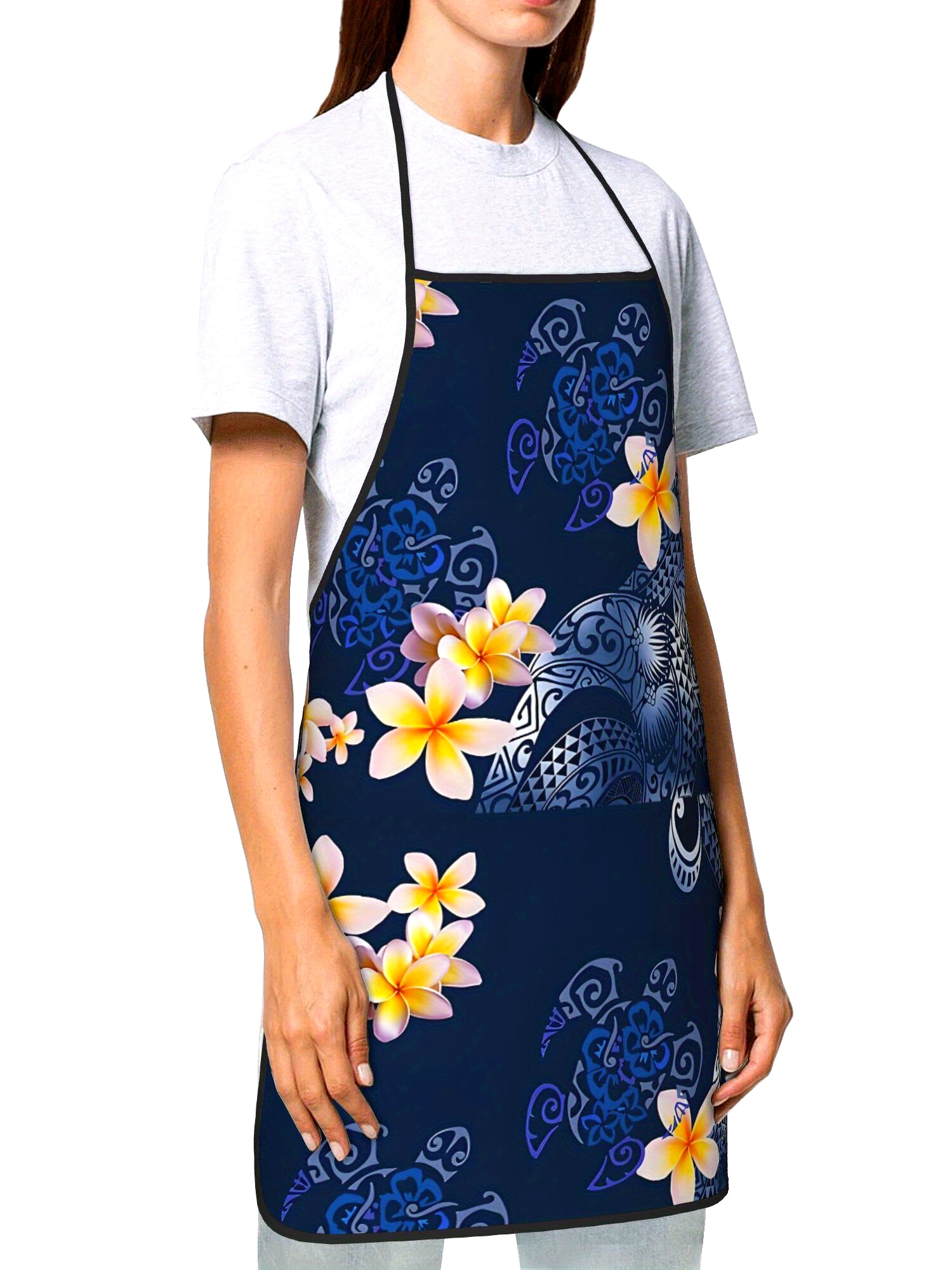Delantal de Plumeria Hawaiana  - Kitchen Baking Island reseña y precio