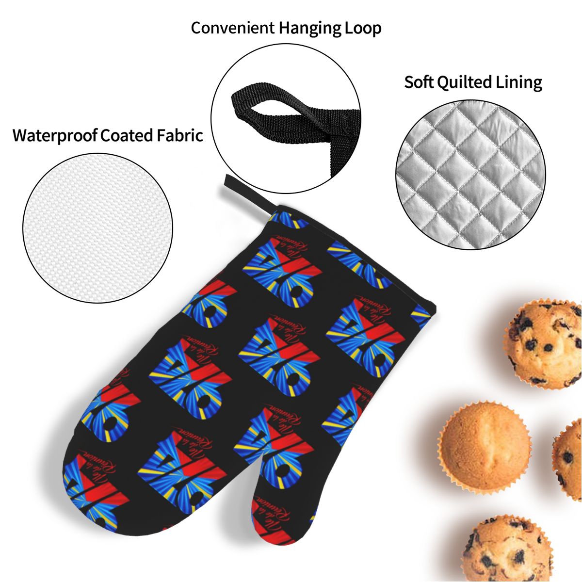 Juego de 4 guantes y protector - Kitchen Baking Island reseña y precio